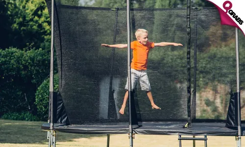 Plum Space Zone Trampoline!